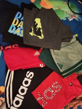 adidas Athletic Shorts & Tops in Red, Black, Gray, Green